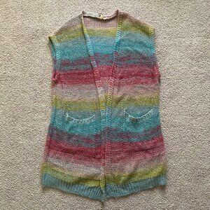 Anthropologie Moth Mohair Sleeveless Cardigan Womens Size S Whimsical Boho